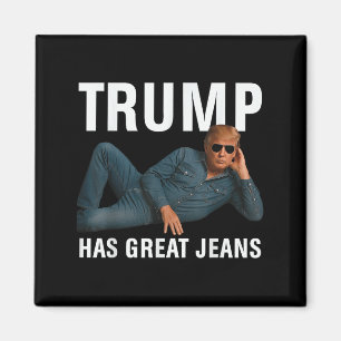 Íman Trump Tem Jeans Excelentes Engraçados Tee Retro De
