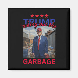 Íman Trump Tirando O Garbyge 2024 Engraçado Trump
