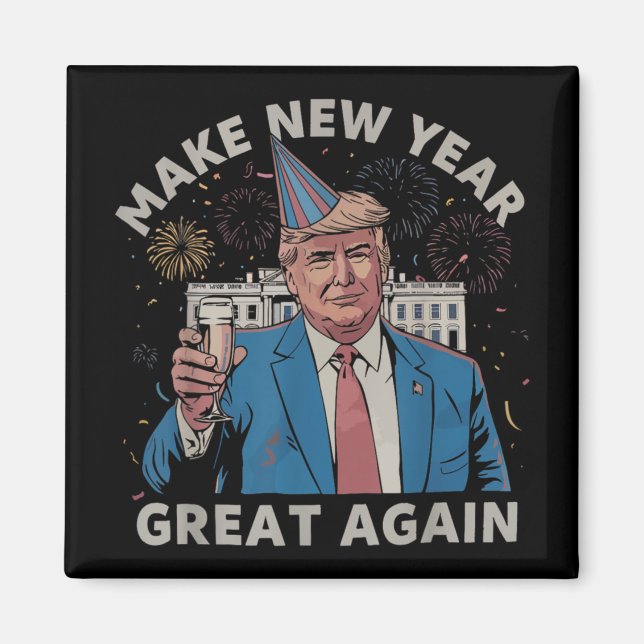 Íman Trump Torna Excelente De Ano Novo Novamente Felize (Frente)