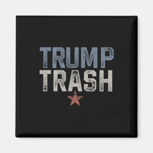 Íman Trump Trash 2024 Grunge Vintage Garbyge Para Trump