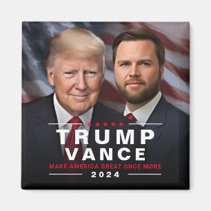 Íman Trump Vance 2024 Presidente VP Campanha
