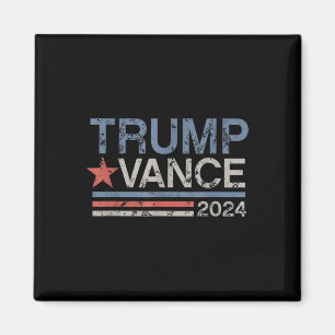 Íman Trump Vance 2024 Retro Stripe Trump Jd Vance