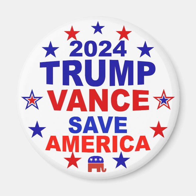 Íman Trump Vance 2024 Save America (Frente)