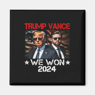Íman Trump Vance Nós Ganhamos Vencer Dia de Inauguração