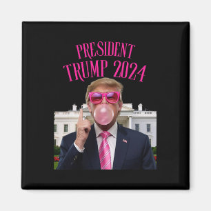 Íman Trump Venceu 2025 Presidente Trump Sopra Chiclete
