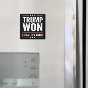 Íman Trump Venceu MAGA Trump Vencedor 2024 Conserta a A