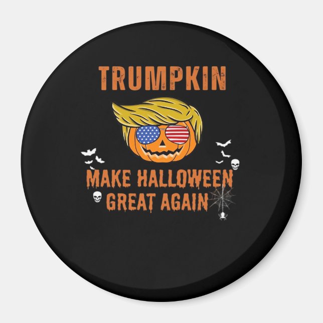 Íman Trumpkin Faz Excelente De Halloween De Novo, Hallo (Frente)