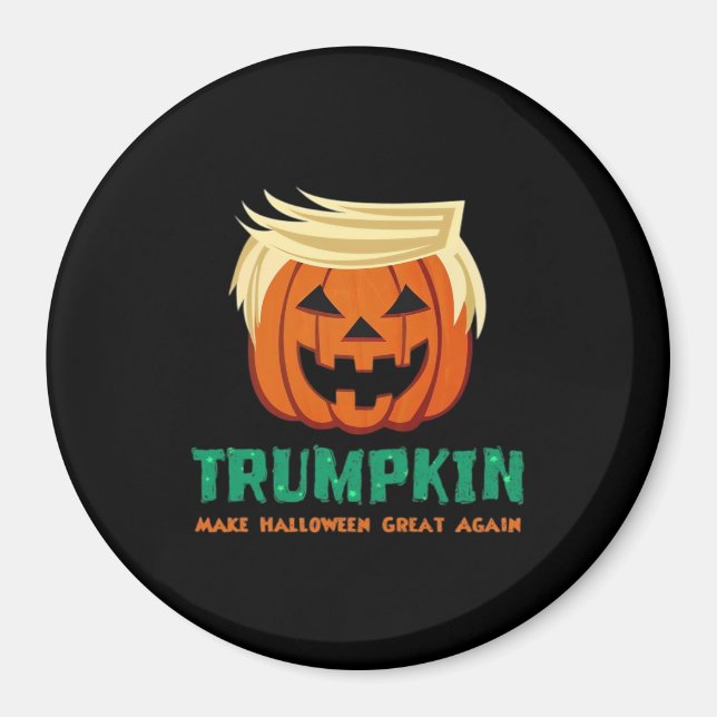 Íman Trumpkin Faz Excelente De Halloween Mais Uma Vez C (Frente)