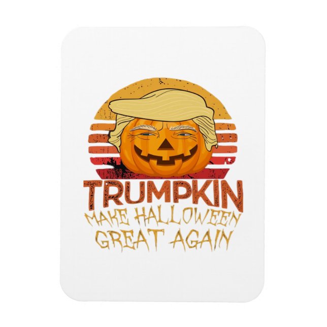Íman Trumpkin Halloween Engraçado Clássico (Vertical)