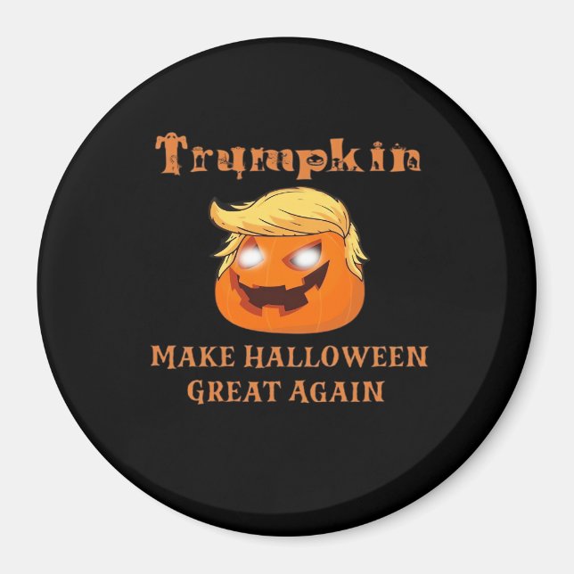 Íman Trumpkin Halloween - Faça Excelente De Halloween N (Frente)