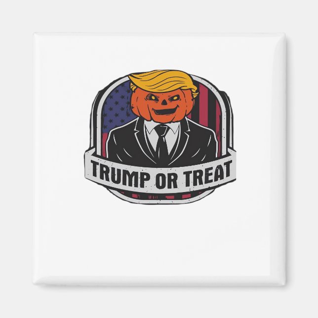 Íman Trumpkin Ou Tratar Halloween - Figurino Político C (Frente)