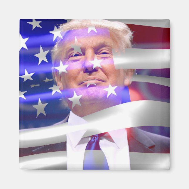 Íman trunfo da bandeira americana 2020 (Frente)