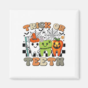 Íman Truque Engraçado Ou Dentes Halloween Habilita Dent