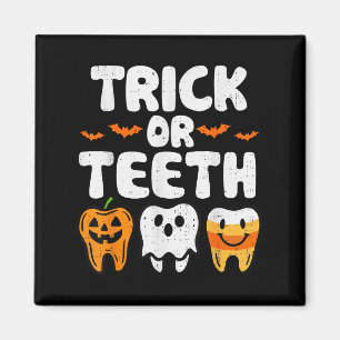 Íman Truque Ou Dentes De Halloween Engraçados Dentistas