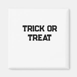 Íman Truque ou. Trate o Halloween mimado preto simples