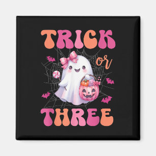 Íman Truque Ou Três Halloween, 3 Anos, Fantasma Birthda