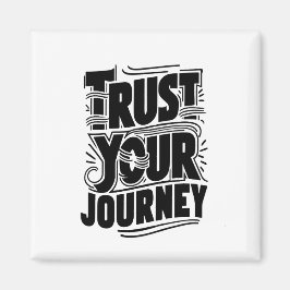Íman Trust Your Journey Vertical Typography Art