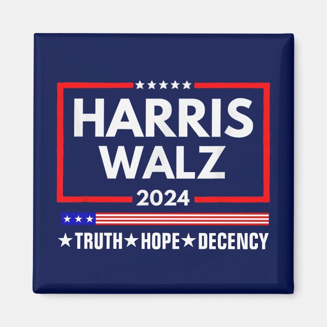 Íman Truth Hope Decency Harris Walz 2024 (Frente)
