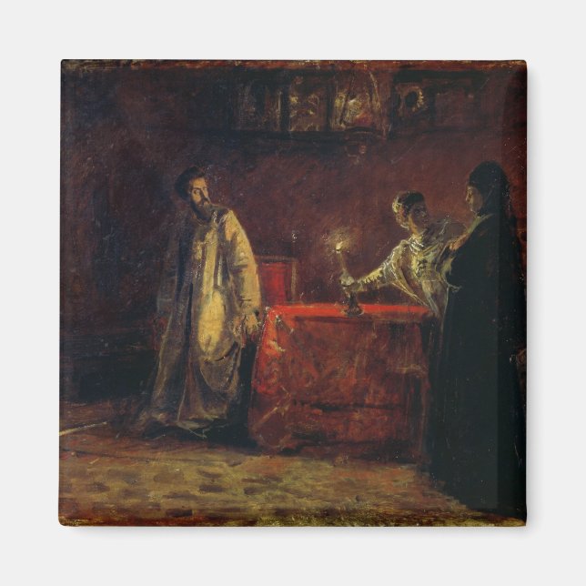 Íman Tsar Boris Godunov e Tsarina Martha, 1874 (Frente)