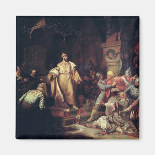 Íman Tsar Ivan III que rasgam a ação de Tatar Khan