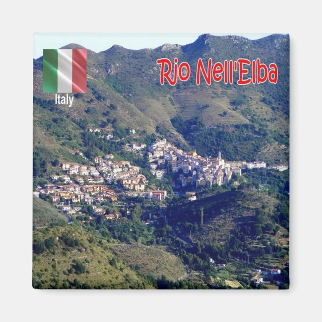 Íman TSC070 RIO NELL'ELBA, geladeira Toscana da Ilha EL (Frente)