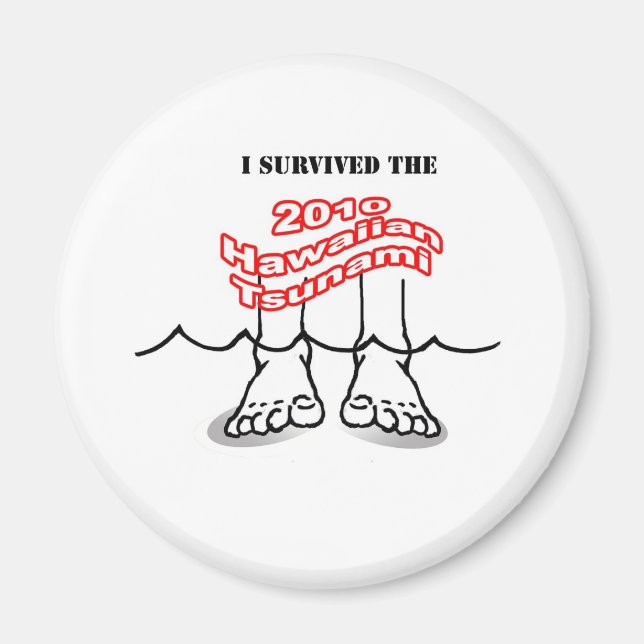 Íman tsunami no Havaí em 2010 (Frente)