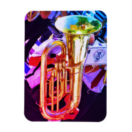 Íman Tuba Brilhante em Perspectiva Inclinada Banda de M