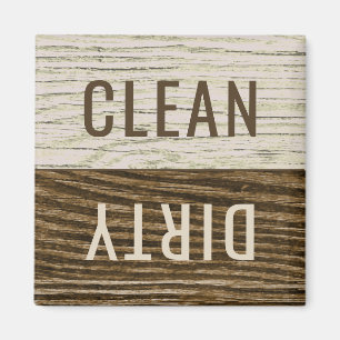 Íman Tuberculose de madeira de lavadora de louças suja