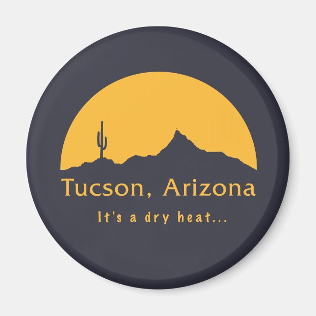 Íman Tucson, Arizona, é um calor seco... (Frente)