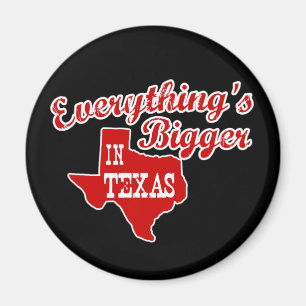 Íman Tudo é maior no Texas Magneta redonda