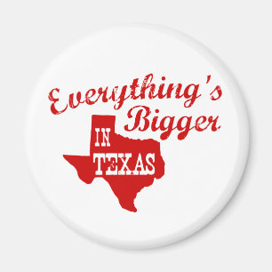 Íman Tudo é maior no Texas State Shape Magnet