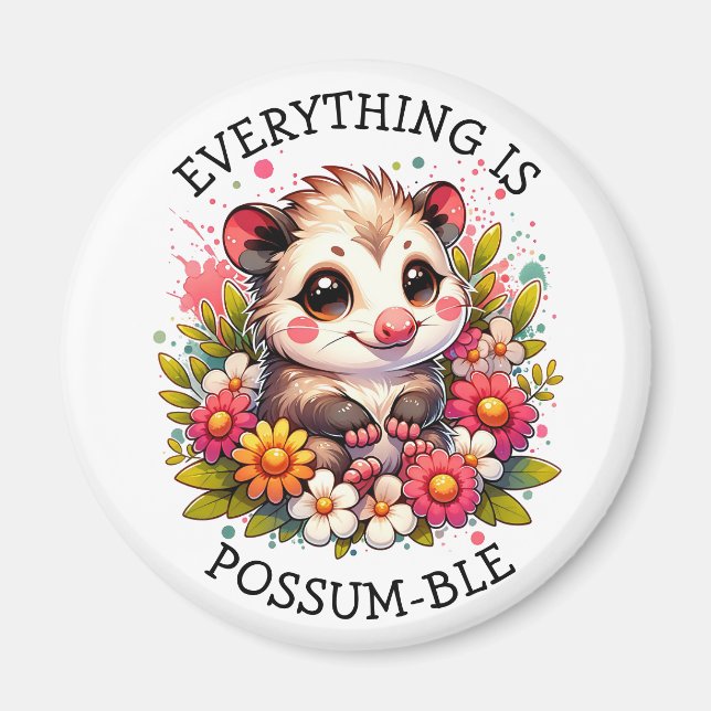 Íman Tudo é Possum | Pun Inspiracional (Frente)