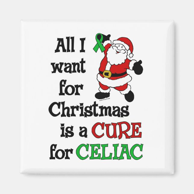 Íman Tudo O Que Quero Para O Natal... Celiac (Frente)