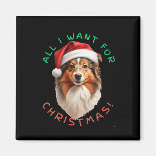 Íman Tudo O Que Quero Para O Natal! Shetland Sheepdog D