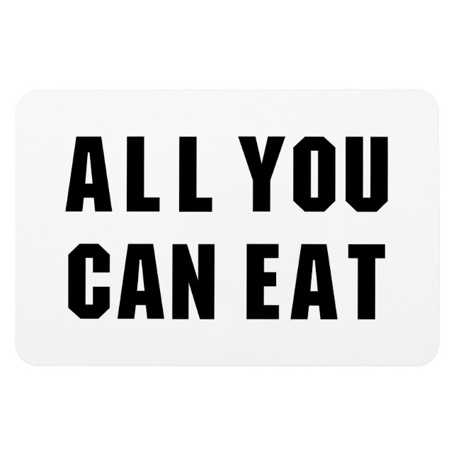 ÍMAN  TUDO O QUE VOCÊ PODE COMER (Horizontal)
