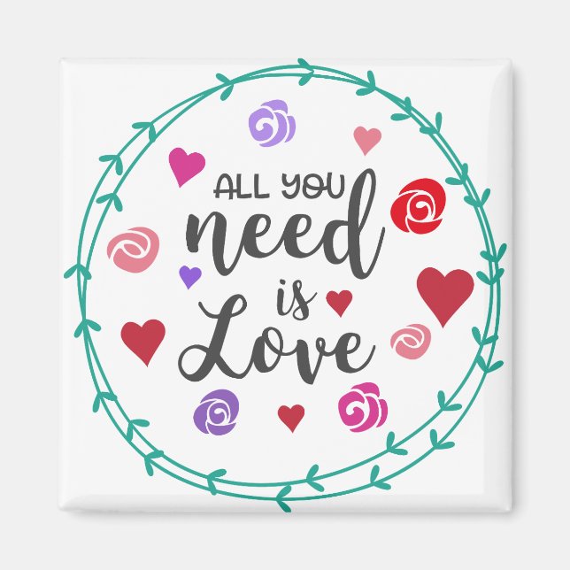 Íman Tudo que você precisa é amor (Frente)
