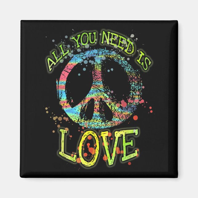 Íman Tudo Que Você Precisa É De Amor Hippie (Frente)