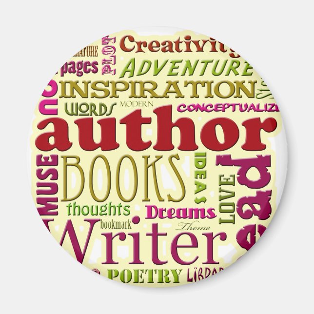 Íman Tudo sobre Autores vermelho (Frente)