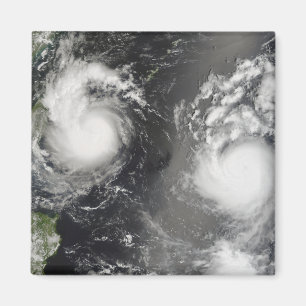 Íman Tufão Saomai e a tempestade tropical Bopha