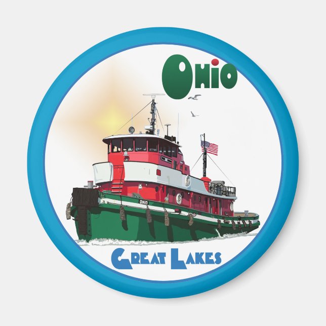 Íman Tugboat Ohio (Frente)