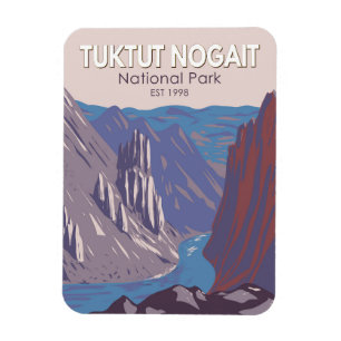 Íman Tuktut Nogait National Park Canadá Viagem Vintage