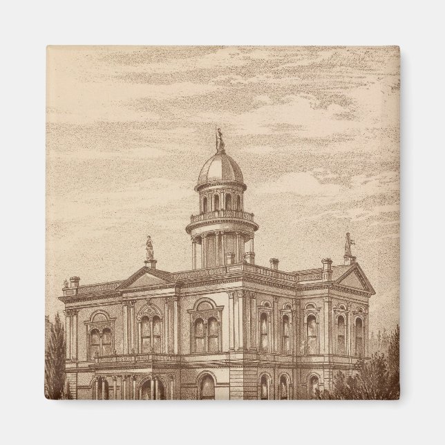 Íman Tulare County Court House (Frente)