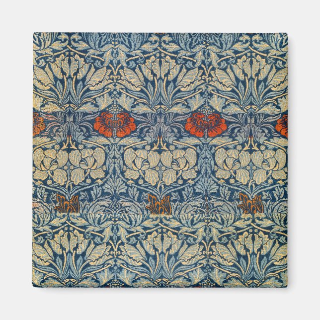 Íman Tulip and Rosa Date, Design 1876 William Morris (Frente)