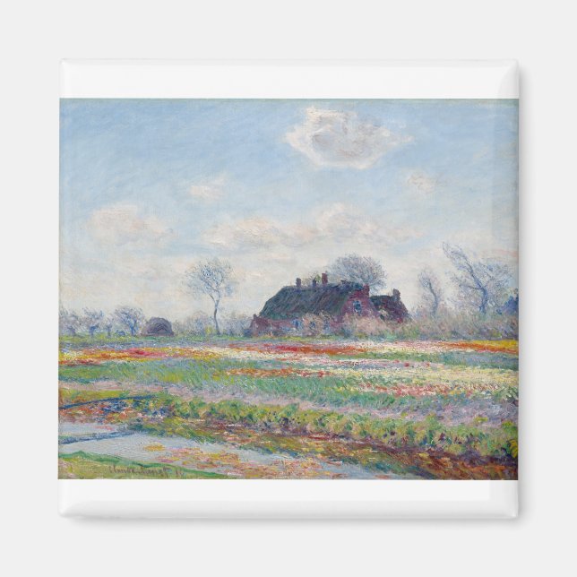 Íman Tulip Fields em Sassenheim por Claude Monet (Frente)