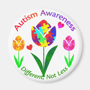 Íman Tulipa de Sensibilização Autismo