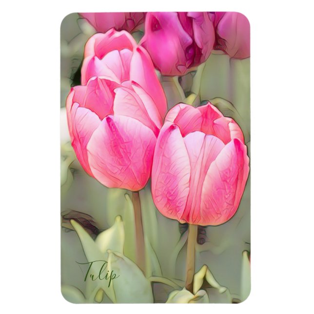 Íman Tulipa [Ímã de Foto Flex] (Vertical)