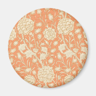 Íman Tulipa Selvagem Laranja Arte Floral de William Mor