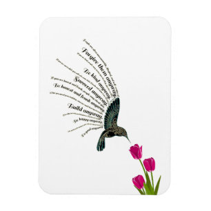 Íman Tulipas de beija-flor-inspiradoras