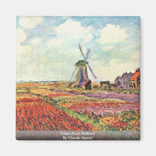 Íman Tulipas de Holland por Claude Monet