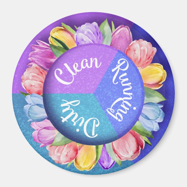 Íman Tulipas de máquinas de lavar louça reversíveis (Frente)